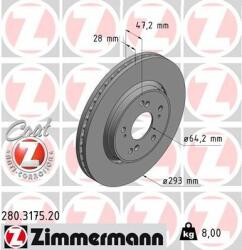ZIMMERMANN Disc frana ZIMMERMANN COAT Z 280.3175. 20 (280.3175.20)