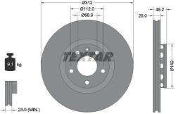TEXTAR Disc frana TEXTAR PRO+ 92106105 (92106105)