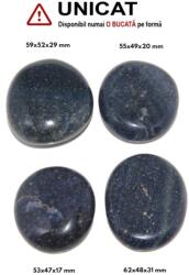 Palm Stone Lazulit Madagascar Natural - 53-62 x 47-52 x 17-31 mm - (XXL) - 1 Buc