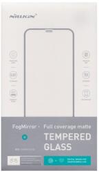Nillkin FOGMIRROR képernyővédő üveg (matt, 2.5D, full glue, lekerekített szél, karcálló, 0.33mm, 9H) FEKETE Apple iPhone 12 mini (GP-101728)