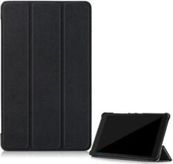 Gigapack Tok álló, bőr hatású (FLIP, oldalra nyíló, TRIFOLD asztali tartó funkció) FEKETE Lenovo Tab E8 (TB-8304F1) (GP-82503)