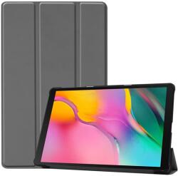 Gigapack Tok álló, bőr hatású (aktív FLIP, oldalra nyíló, TRIFOLD asztali tartó funkció) SZÜRKE Samsung Galaxy Tab A 10.1 WIFI (2019) SM-T510, Samsung Galaxy Tab A 10.1 LTE (2019) SM-T515 (GP-87319)
