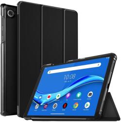 Gigapack Tok álló, bőr hatású (aktív FLIP, oldalra nyíló, TRIFOLD asztali tartó funkció) FEKETE Lenovo Tab M10 Plus (TB-X606F), Lenovo Tab M10 FHD Plus (TB-X606X) (GP-95399)