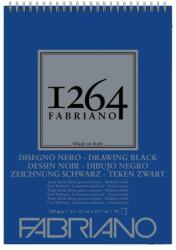 Fedrigoni Bloc hartie desen Drawing Black 1264 Fabriano, 21 x 29.7 cm (A4), 200 g/mp, 40 coli