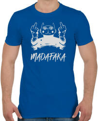 printfashion Madafaka - macska sötét alaphoz - Férfi póló - Királykék (5664474)