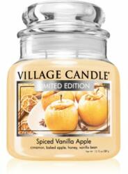 Village Candle Spiced Vanilla Apple lumânare parfumată (Glass Lid) 389 g