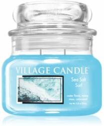 Village Candle Sea Salt Surf lumânare parfumată (Glass Lid) 262 g