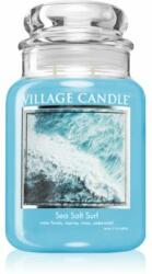 Village Candle Sea Salt Surf lumânare parfumată (Glass Lid) 602 g