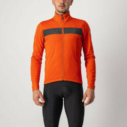 Castelli - jacheta ciclism iarna pentru barbati Raddoppia 3 jacket - portocaliu fiery Negru Reflex (CAS-4521503-656)
