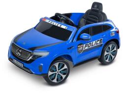  Elektromos Autó Mercedes Eqc Police, 12 Volt, Bőrülés, Nyitható Ajtók, Blue