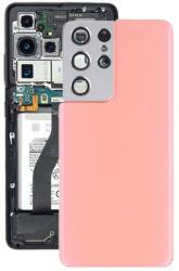 tel-szalk-19296401 Samsung Galaxy S21 Ultra rózsaszín akkufedél, hátlap, hátlapi kamera lencse (tel-szalk-19296401)