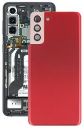 tel-szalk-19296388 Samsung Galaxy S21 Plus piros akkufedél, hátlap, hátlapi kamera lencse (tel-szalk-19296388)