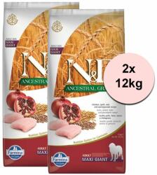  FARMINA Farmina N&D dog ANCESTRAL (AG) adult giant maxi, Chicken & Pomegranate 2 x 12 kg