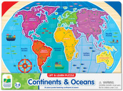 The Learning Journey Puzzle - Sa Invatam Continentele Si Oceanele (tlj201565)