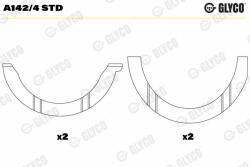 GLYCO Saiba distantier, arbore cotit GLYCO A142/4 STD (A142/4 STD)