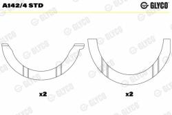 GLYCO Saiba distantier, arbore cotit GLYCO A142/4 STD - automobilus