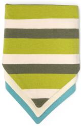Kiki Bibs Set 3 esarfe pentru bebelusi Kiki Bibs - Green Stripe (295) Bavata