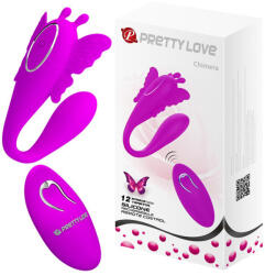 Pretty Love Chimera Couple Vibrator with Remote Control Pink Vibrator