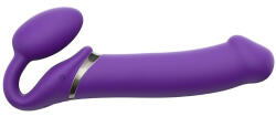 Strap On Me 3 Motors Vibrating Silicone Bendable Strap-On Purple XL