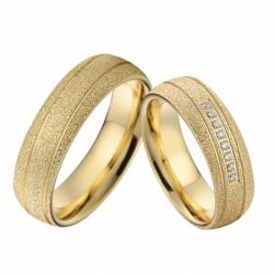 Ékszerkirály Férfi karikagyűrű, aranyozott, nemesacél, 8-as méret (1005002861890062_5)