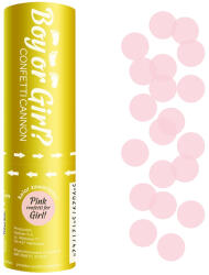 GoDan S. A Konfetti kilövő BOY OR GIRL, rózsaszín , 15 cm