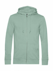 B&C Collection Férfi kapucnis hosszú ujjú organikus pulóver B and C Organic Zipped Hooded M, Sage