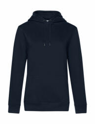 B&C Collection Női kapucnis hosszú ujjú pulóver B and C QUEEN Hooded /women 2XL, Sötétkék (navy)