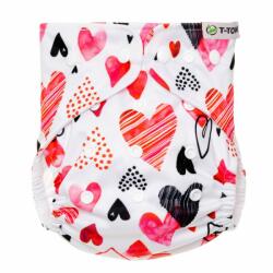 T-TOMI Hearts 4-15 kg + 2 db bambusz betét