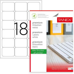 TANEX Etichete 18/a4 63.5*46.6mm colturi rotunde 100/top tanex (TW2018)