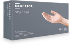 Mercator Medical Mercator vinyl púdermentes áttetsző professzionális kesztyű - 100 db - S - áttetsző