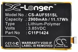 Cameron Sino Li-Polymer akku (3, 85V / 2900mAh, Asus C11P1423 kompatibilis) FEKETE Asus Zenfone 2 (ZE551ML) (CS-AUF551SL)