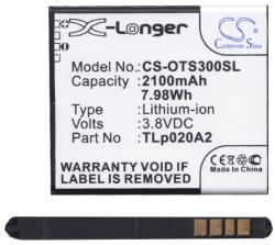 Cameron Sino Li-Ion akku (3, 8V / 2100mAh, Alcatel TLi020A1 kompatibilis) FEKETE Alcatel Pop S3 (OT-5050Y) (CS-OTS300SL)