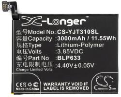 Cameron Sino akku 3400 mAh LI-Polymer (belső akku, beépítése szakértelmet igényel, BLP633 kompatibilis) OnePlus 3 / 3T (CS-YJT310SL)