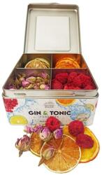 Gin&Tonic Botanicals fém dobozban, osztott (lime-narancs-bimbó-málna) - 91 gr