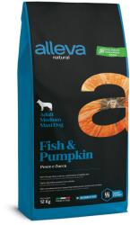Alleva Natural Adult Medium/Maxi Dog - pește și dovleac 12 kg