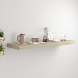 vidaXL Raft de perete suspendat, stejar, 80x23, 5x3, 8 cm, MDF (323877) Raft