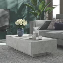 vidaXL Măsuță de cafea, gri beton, 115x60x31 cm, PAL (803393) Masa de cafea