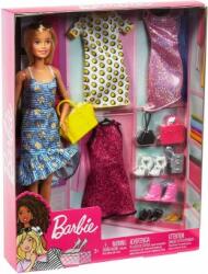 Mattel Barbie Fashion Floral set papusa cu rochii si accesorii GDJ40
