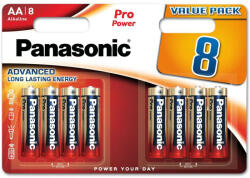 Panasonic LR6PPG-8BW PRO POWER alkáli tartós elem, AA (ceruza), 8 db/bliszter (LR6PPG-8BW)