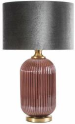 Eurofirany Marita asztali lámpa bársony búrával Bordó/ezüst 41x65 cm (HS382027)