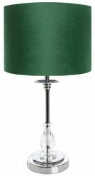 Eurofirany Monik asztali lámpa bársony búrával Sötétzöld 30x30x53 cm (HS390867)