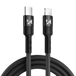 MG kábel USB-C / Lightning PD 18W 2m, fekete (WUC-PD-CL2B)