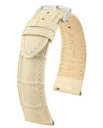 Hirsch Duke borjúbőr óraszíj, beige, 22/20M