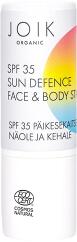 JOIK Organic Sun Defence arc és test stick FF 35 - 15 ml