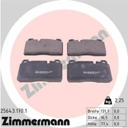 ZIMMERMANN set placute frana, frana disc ZIMMERMANN 25643.170. 1 (25643.170.1)