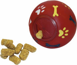 Kerbl Jutalomfalat adagoló labda kutyáknak - piros, 11 cm
