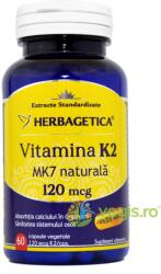 Herbagetica Vitamina K2 MK7 Naturala 120mcg 60Cps