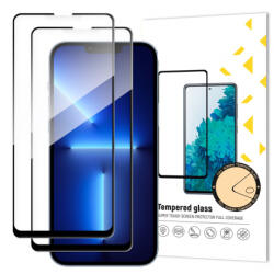 MG Full Glue 2x sticla temperata pentru iPhone 13 Pro Max, negru