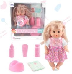Magic Toys Lovely baby baba hanggal és kiegészítőkkel (MKL648293)