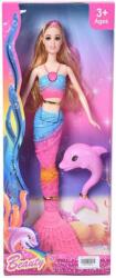 Magic Toys Szőke hajú sellő baba delfinnel - 30 cm (MKM788845)